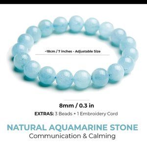 Natural Aquamarine Bracelet